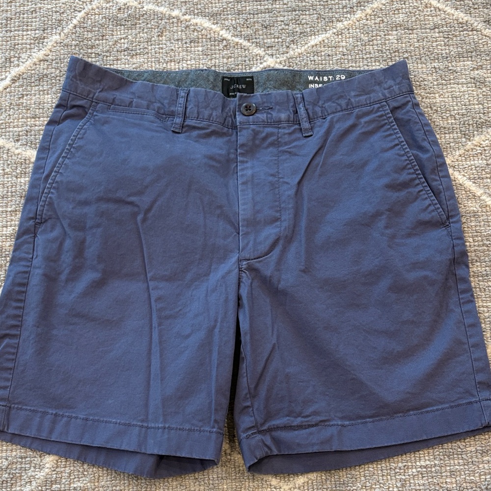 J. Crew Navy Flat Front Men's Shorts